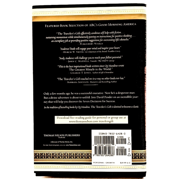 The Traveler's Gift: Seven Decisions That Determine Personal.... by Andy Andrews - Picture 2 of 2